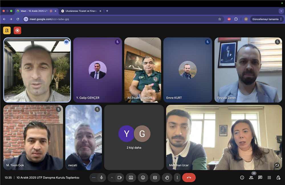 Uluslararası Ticaret ve Finansman Bölümü Danışma Kurulu Toplantısı Gerçekleştirildi